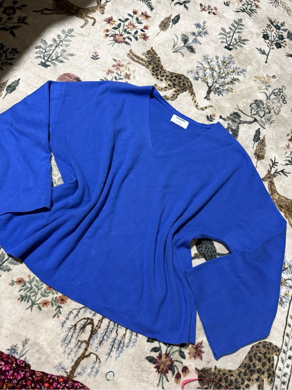 Old navy Bold Royal Blue V-Neck Women's Sweater XL